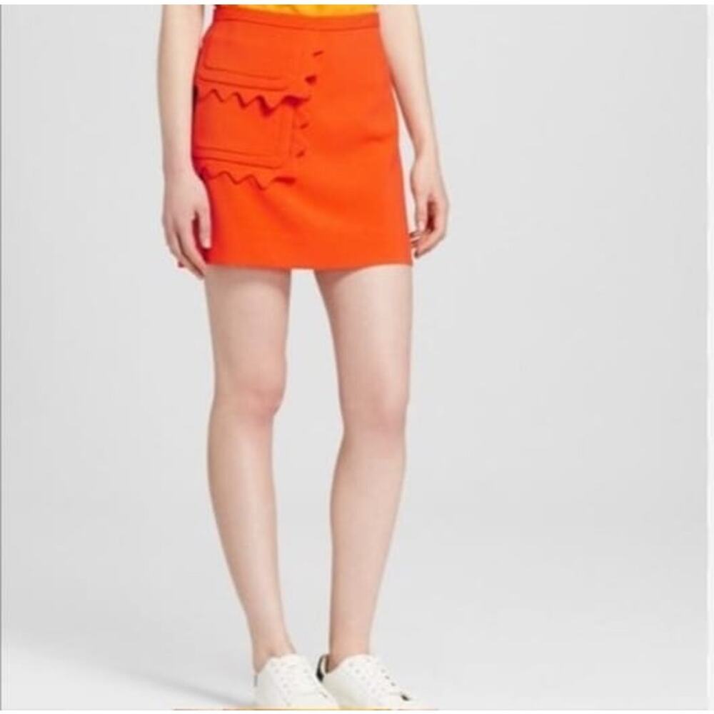 Victoria Beckham X Target Women's Orange Mini Skirt Size XS‎